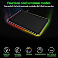 Miniatyrbilde 3 av 3: GMS-X5 RGB Gaming Musematte med LED-lys
