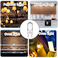 Miniatyrbillede 4 af 5: G9 LED-pære, koldt hvidt, 40w 230v G9 halogenpære til bordlampe, skabslampe, ovn, 600lm 2700k G9 kapselpære, 10 stk.