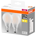 Miniatyrbild 4 av 5: LED-lampa, klassisk form med skruvsockel: ersättning E27 4W, frostad, 2700 K, 2-pack