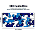 Miniatyrbillede 2 af 5: Kraken Keyboards Xxl Gaming Mousepad - Professionelt Håndlavet Mousepad . Gaming Desk Mat . 36\"X 16\" Udvidet Mousepad (Is)