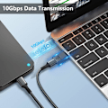 Miniatyrbilde 2 av 5: USB C Hunn til USB Hann Adapter, USB 3.1 Type C til Type A Lader Konverter, Ladekompatibel med iPhone, MacBook, Samsung Galaxy, 2-pakning