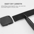 Miniatyrbilde 3 av 5: 2 stk. Herre Canvas Belte, Lett Nylon Canvas Belte, Metallfritt Justerbart Arbeidsbelte uten hull, Plastbelte for rask passering, Plus Lengde 130 cm