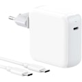 Miniatyrbilde 1 av 5: 70W USB C-lader Kompatibel med MacBook Air MacBook Pro 13-16 tommer 2024-2020, M1-M3 Mac Laptop, iPad, Med 2M/6.6FT Mac USB C-ladekabel