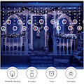 Miniatyrbild 5 av 5: Julgransljus 3m x 0,65m LED-ljusslinga Gardinljusslinga med 8 lägen Juldekoration för inomhusfest Bröllop Sovrum (Kall vit) Cool White