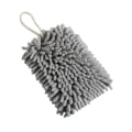 Miniatyrbillede 1 af 5: Chenille Mikrofiber Håndklæder til Badeværelset, Bløde og Fluffy Chenille Håndklæder med Snøre, Hurtigtørrende Håndklæde til Hjemmekøkken