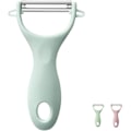 Miniatyrbilde 1 av 5: Y-formet svingbar grønnsaksskreller, sklisikker grepsskreller, ergonomisk håndtak skarp blad rustfritt stål skreller（1 stk/blå）