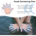 Miniatyrbillede 2 af 5: Svømme Hånd Paddle Svømmehandsker Svømmefødder Webbed Surf Svømmepaddle Aqua Handsker Svømmefødder Til Børn Snorkling Dame Herre Svømmetræner Størrelse L