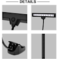 Miniatyrbilde 5 av 5: Notestativlampe med Klemme, 9 LED Klemmelampe, Notestativlys, Bærbar Fleksibel Leselampe for Soverom og Skrivebord