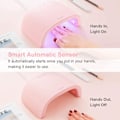 Miniatyrbilde 3 av 5: LED UV Neglelakk Lampe, 48W Profesjonell Manikyr og Pedikyr med Auto Sensor, 3 Timere 30s/60s/90s, Tørker for All Neglelakk, Rosa…