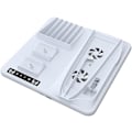 Miniatyrbillede 2 af 4: Kølestation til PS5 Slim-konsol, med dobbelt ladestation til PS5-controllere med 6 spildiskpladser, 2 kroge