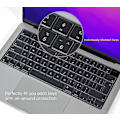 Miniatyrbild 2 av 5: Premium Ultra Thin Keyboard, Cover för 2023 2022 2021 Apple MacBook Pro 14\" Model Keyboard Layout Protector Skin -Clear