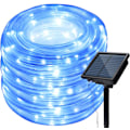 Miniatyrbild 1 av 5: 200 LED Solarslinga Utomhus, Vattentät 72FT Koppartråd Rör Blinkande Solar Fairy Ljusslingor