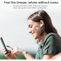 Miniatyrbild 3 av 5: Trådlösa Hörlurar, Bluetooth 5.3 Hörlurar 2023, Stereo Hörlurar med ENC Mikrofon, Trådlösa In-Ear Hörlurar med Dubbel LED-Display