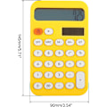 Miniatyrbillede 2 af 6: Bordregner, 12-cifret stort LCD-display Standardfunktion Bordregner Sød bærbar regner til hjemmekontor Yellow