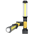 Miniatyrbilde 1 av 5: Oppladbar LED Håndholdt Arbeidslampe 1500 Lumen COB Bærbar Mekanikerlampe med Magnetisk Base og Krok for Reparasjon 1 Stykke