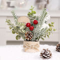 Miniatyrbild 2 av 3: Miniatyrjulgran i kruka - Julbuketter - Juldekorationer - Julgåvor