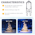 Miniatyrbillede 3 af 5: G9 LED-pære, koldt hvidt, 40w 230v G9 halogenpære til bordlampe, skabslampe, ovn, 600lm 2700k G9 kapselpære, 10 stk.