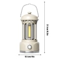 Miniatyrbillede 3 af 4: Campinglys, LED Camping Lanterner Lys, Trinløs Dæmpning Campinglys Hjem Akutlys til Nød, Vandreture, Strømafbrydelser, Hjemmeindretning, Hvid white