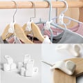 Miniatyrbillede 5 af 5: 16 stk. Tøjpladsbesparende Hængekontaktkroge Frakkebøjler Dropforbindelseshængekroge til Tøjskab Garderobe Organiser