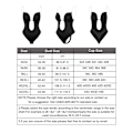 Miniatyrbilde 5 av 5: Kvinners Ryggløse Formerende Bodysuit Shapewear BH Kroppformer Deep V-Hals Klar Stropp Magekontroll Undertøy Sømløse Bodysuits for Lav Ryggkjole, XL
