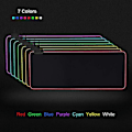 Pikkukuva 2 / 5: Pelihiirimatto LED-valolla - 80x30x0.4cm - RGB Musta 80x30x0.4cm