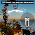 Pikkukuva 2 / 5: Ladattava 30W 1000 lumenin 5 tilan kokoontaitettava riippuva retkeilylamppu, kannettava lamppu terassille, puutarhaan, grillaukseen, patikointiin (magneettinen ripustus)
