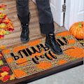 Miniatyrbild 4 av 5: Thanksgiving-matta Höst Lönnlöv Välkommen Inomhus Dörrmatta Höst Golvmatta för Kök Sovrum Vardagsrum Heminredning Mattor（50*80cm） 50*80cm