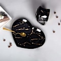 Miniatyrbillede 3 af 5: Kaffe Tekop og Underkop Sæt Benporcelæn Keramisk Moderne Tekopper Udsøgt Morgenmad Ananas Tekop Gave til Jul Dreng Pige