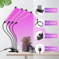 Miniatyrbilde 4 av 5: Vekstlys for innendørs planter, 80 LED-lys, rødt og blått fullspektrum, 4 hoder vekstlamper med timer, frøplanter og sukkulenter Red & Blue Full Spectrum