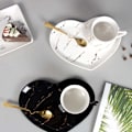 Miniatyrbillede 5 af 5: Kaffe Tekop og Underkop Sæt Benporcelæn Keramisk Moderne Tekopper Udsøgt Morgenmad Ananas Tekop Gave til Jul Dreng Pige