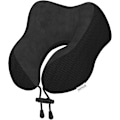 Miniatyrbillede 2 af 2: Rejsepude Nakkepude til Rejsefly Flyvning Memory Foam Flypude til Biler, Tog, Hjem, Kontorer (Sort)