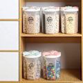 Miniatyrbild 5 av 5: Lufttäta Förvaringsburkar med Lock, Cornflakes Förvaringslåda Kök Spannmålsbehållare, Läcksäker Plastbehållare för Spannmål, 1,5 L / 3 Fack
