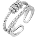 Miniatyrbillede 1 af 5: Threanic Triple-Spin Ring Selvberoligende Anti Angst Ring til Min Datter Feelief Zirconica Triple Fidget Ring Justerbar Åben Spinner Ring