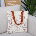 Miniatyrbillede 3 af 5: Kat Tote Bag med lynlås Dame Lærred Tote Bag, Genanvendelig Indkøbspose, Vaskbar Foldbar Lærred Tote Bag til Kvinder Piger
