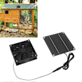 Miniatyrbild 5 av 5: Solpanel Fläkt Kit Monokristallint Kisel 2200RPM Solcellsfläkt med Skyddskåpa för Växthus