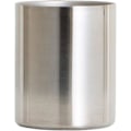 Miniatyrbillede 1 af 3: Cylinderformet penholder i rustfrit stål, sølvfarvet skrivebordsorganisator, kopholder, multifunktionel penneholder, blomstervase Rose Gold