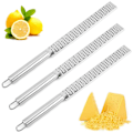 Miniatyrbillede 1 af 5: 2 stk. Citron Zester Skræller, Rustfrit Stål Citronskrællere, Ostehøvl Rustfrit Stål Blad, til Cocktails, Lime Appelsiner, Frugt Appelsinskræller