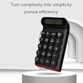 Miniatyrbilde 2 av 5: Retro Bærbar Kalkulator Mekanisk Tastatur Datamaskin 10-sifret LCD-skjerm Finans Kontor Mote Kalkulator (Farge: Rosa, Størrelse: One Size)