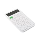 Miniatyrbilde 1 av 5: Hvit Lommekalkulator Kontorkalkulator Elektronisk Kalkulator Bærbar Minikalkulator white