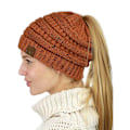 Miniatyrbillede 4 af 5: Huer til kvinder med satinfor, Slouchy med silkefor, Varm strikket hue med manchet til vinter