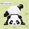 Miniatyrbilde 4 av 5: Mini Byggeklosser Dyrsett, 1325 stk Mikro Mini Panda Byggeleker