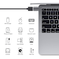 Pikkukuva 2 / 5: USB C - USB -sovitin, USB-C - USB 3.0 -sovitin, USB Type-C - USB, 4/3 - USB-naaras -sovitin MacBook Pro 2021:lle, MacBook Air 2020:lle, iPad Pro 2021:lle
