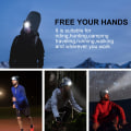 Pikkukuva 3 / 4: Unisex 4 LED -valolla varustettu pipo, USB-ladattava juoksupäällystin erittäin kirkas handsfree-otsalampun pipo, LED-pipo juoksuun ja vaellukseen (vihreä) Green