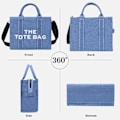 Miniatyrbillede 2 af 5: Canvas tasker til kvinder, afslappet canvas crossbody taske med lynlås, dobbelte skulderstropper, canvas skuldertasker til skole, shopping, arbejde, rejser
