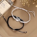 Miniatyrbilde 5 av 5: Matchende Vennskaps-Halskjeder og Armbånd for 2 Bestevenner BFF Par Bursdag Julegaver, Yin og Yang Halskjede