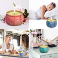 Miniatyrbild 5 av 5: Doftljus-presentset för kvinnor, 4-pack, sojavaxaromaterapi-ljus för stressavlastning eller jul, födelsedag, mors dag
