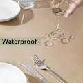 Miniatyrbild 5 av 5: mm Vattentät Transparent Duk, Rektangulär PVC Bordsduk, Transparent Skyddsduk, 90x140 cm