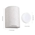 Miniatyrbild 4 av 5: Vägglampor Set 2-pack Vägglampa 3 Färger Tygskärm Ljus Dimbar Vägglampa Armaturer med Fjärrkontroll för Sovrum Vardagsrum