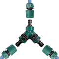 Miniatyrbilde 4 av 5: 2-pakning 2-veis slangekobling, hageslangekobling, hageslangekobling, for 3/4in kran