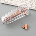 Miniatyrbild 4 av 5: 1 st transparent skrivbordsstapler Swingline häftapparat bokbindningsverktyg kontorsmaterial kontorsstapler